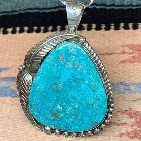 Kingman Turquoise Pendant #3449 - Picture 1 of 1